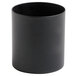 A black cylindrical metal lamp base.