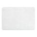 A plain white rectangular paper placemat with rounded corners.