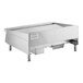 A stainless steel Garland countertop griddle with thermostatic controls.