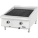 A Garland liquid propane ceramic briquette charbroiler on a counter.