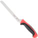 A Mercer Culinary Millennia Colors bread knife with a red and black handle.