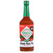 A close up of a bottle of TABASCO Bloody Mary Mix.
