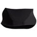 a black plate with a curved edge