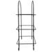 An American Metalcraft black iron three-tier display stand.