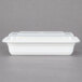 a white plastic container with a lid