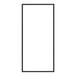 A black rectangular door gasket with a white border.