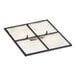 A square black metal mesh Hoshizaki air filter with black handles.