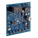 A close-up of a Hoshizaki timer board with blue and white components.