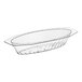 A clear plastic Fineline oval serving boat.