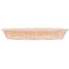 A Tablecraft rectangular woven rattan-like basket in white.