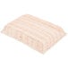 A rectangular woven rattan-like bread basket.