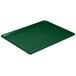 a green tray on a white background