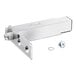 A metal Hoshizaki hinge with screws.