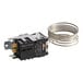 A small black Scotsman Bin Thermostat with a wire attached.