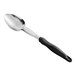 A Vollrath Jacob's Pride heavy-duty solid basting spoon with a black handle.