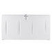 A white rectangular Continental baby changing station with a logo.