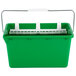 A green Unger bucket with a handle and sieve.