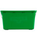 A green Unger rectangle bucket with handles and a white sieve.