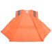 A Cordova orange safety vest with reflective stripes.