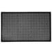 A black rectangular Notrax anti-fatigue floor mat with a mesh surface and beveled edges.