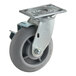 A metal wheel with a metal plate for a Food Warming Equipment CSTR 6.