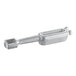 A silver metal Pitco burner with a handle.