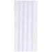 A white background with blue and black striped Curtron door strips.