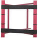 a red and black metal frame