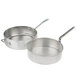 A Vollrath Wear-Ever aluminum fry pot with a metal basket inside.