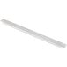 A long metal bar on a white background.