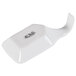 A bright white porcelain spoon with a small handle.
