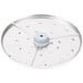 A Robot Coupe 1/8" grating/shredding disc, a circular metal disc with small holes.