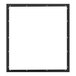 A black rectangular gasket with white background.