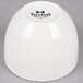A bright white Tuxton China bouillon cup.
