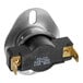 A black and silver Hatco Hi Limit Disc switch.