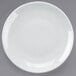 A Tuxton bright white coupe china plate.