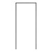 A black rectangular door gasket for a Traulsen refrigerator with white background.