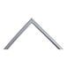A close-up of a triangular metal frame.