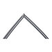 A metal bar with two curved lines at each end.