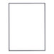 A white rectangular gasket with a black frame.