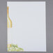 White 8 1/2" x 11" menu paper with a wine bottle and grapes on it.