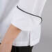 a close up of a white shirt