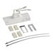 A white metal Hatco countertop food warmer element with wires.