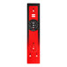 A red rectangular control panel overlay for a Vulcan convection oven with black dials and numbers.