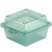 a clear plastic container with a lid