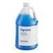 A one-gallon container of Advantage Chemicals concentrated degreaser with a blue liquid inside.