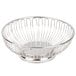 An American Metalcraft stainless steel round basket.