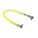 A yellow tube with two metal fittings for T&S Safe-T-Link gas appliance connector.