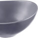 A close-up of a Libbey Driftstone granite satin matte porcelain bowl.