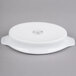 A white oval Libbey porcelain rarebit dish.